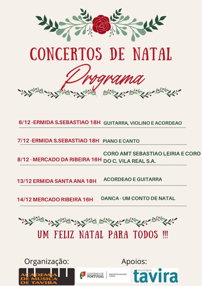 Concerto de Natal da AMT – Coro da Academia de Música de Tavira Sebastião Leiria e Coro do Conservat