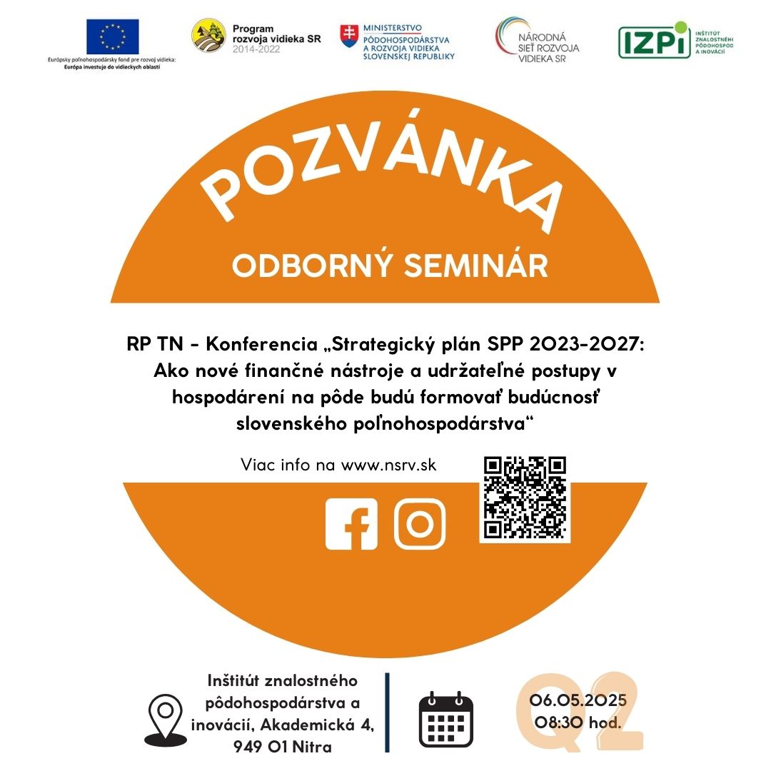 Konferencia „Strategický plán SPP 2023-2027: Ako nové finančné nástroje a udržateľné postupy ...