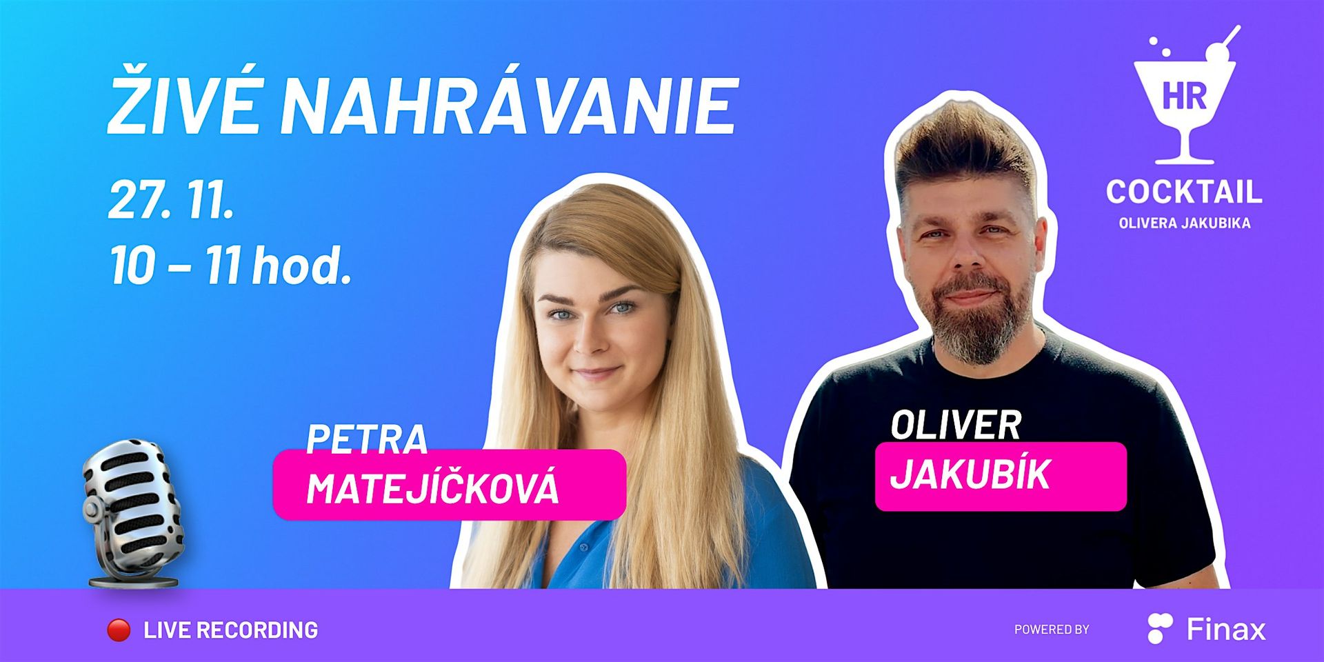 HR Cocktail Live s Petrou Matejíčkovou