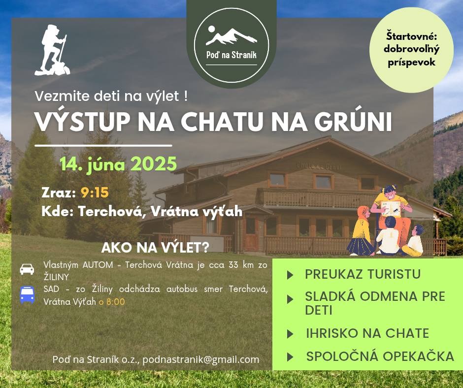 Výstup na chatu na Grúni
