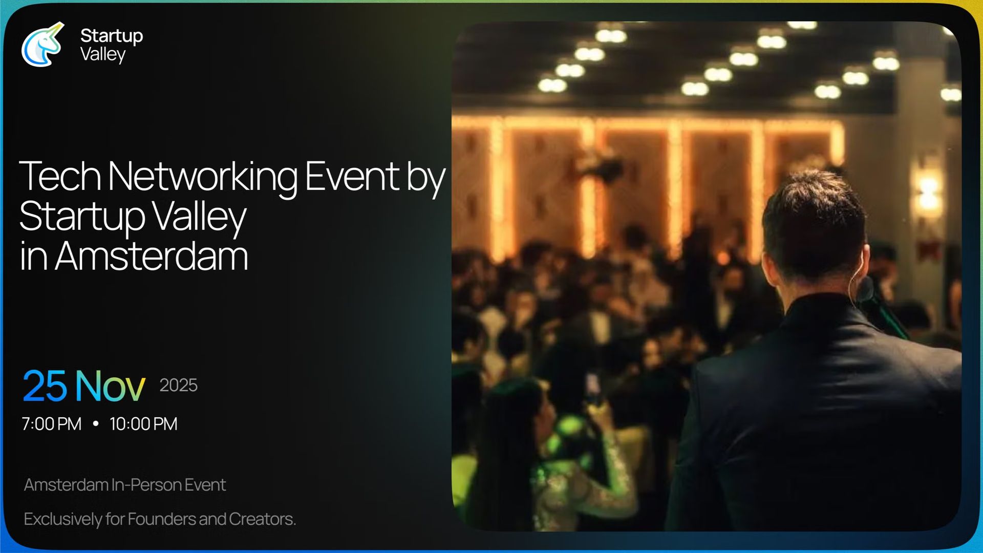 Tech Networking Event by Startup Valley in Amsterdam