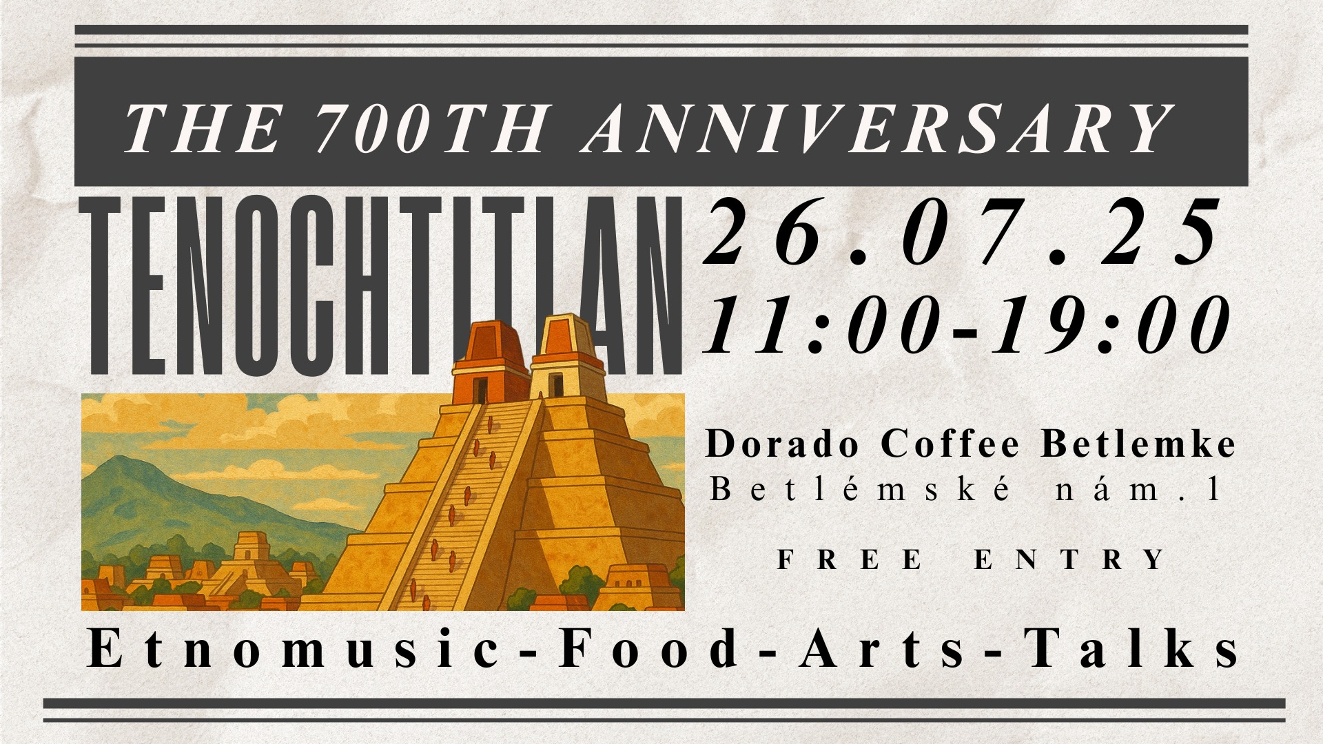 The 700th anniversary of Mexico-Tenochtitlan