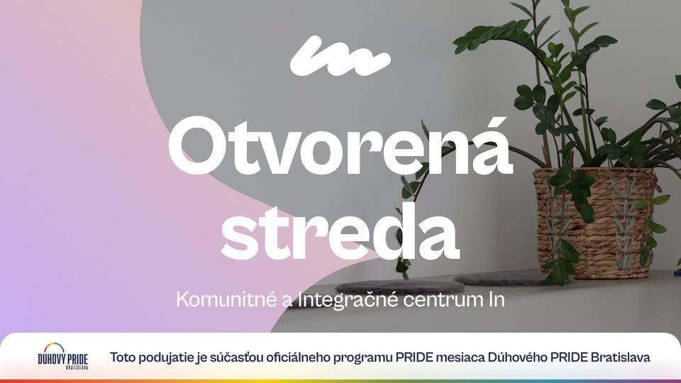 PRIDE mesiac: Otvorená streda