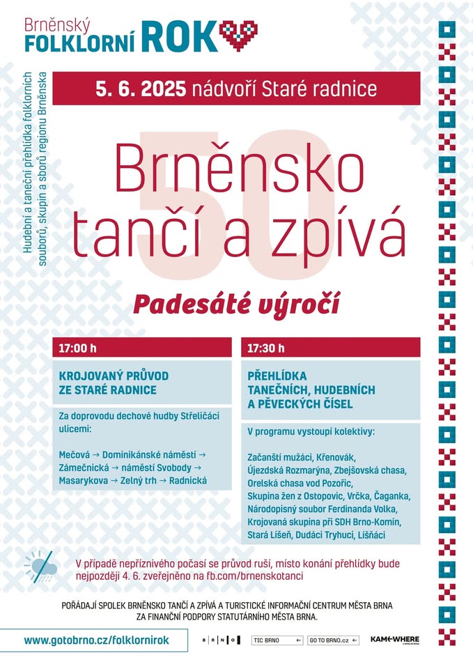 přehlídka Brněnsko tančí a zpívá: Padesáté výročí