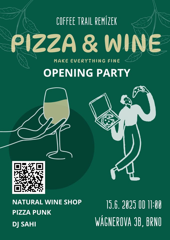 Pizza & wine opening party