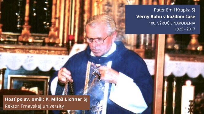 Páter Emil Krapka SJ - Verný Bohu v každom čase
