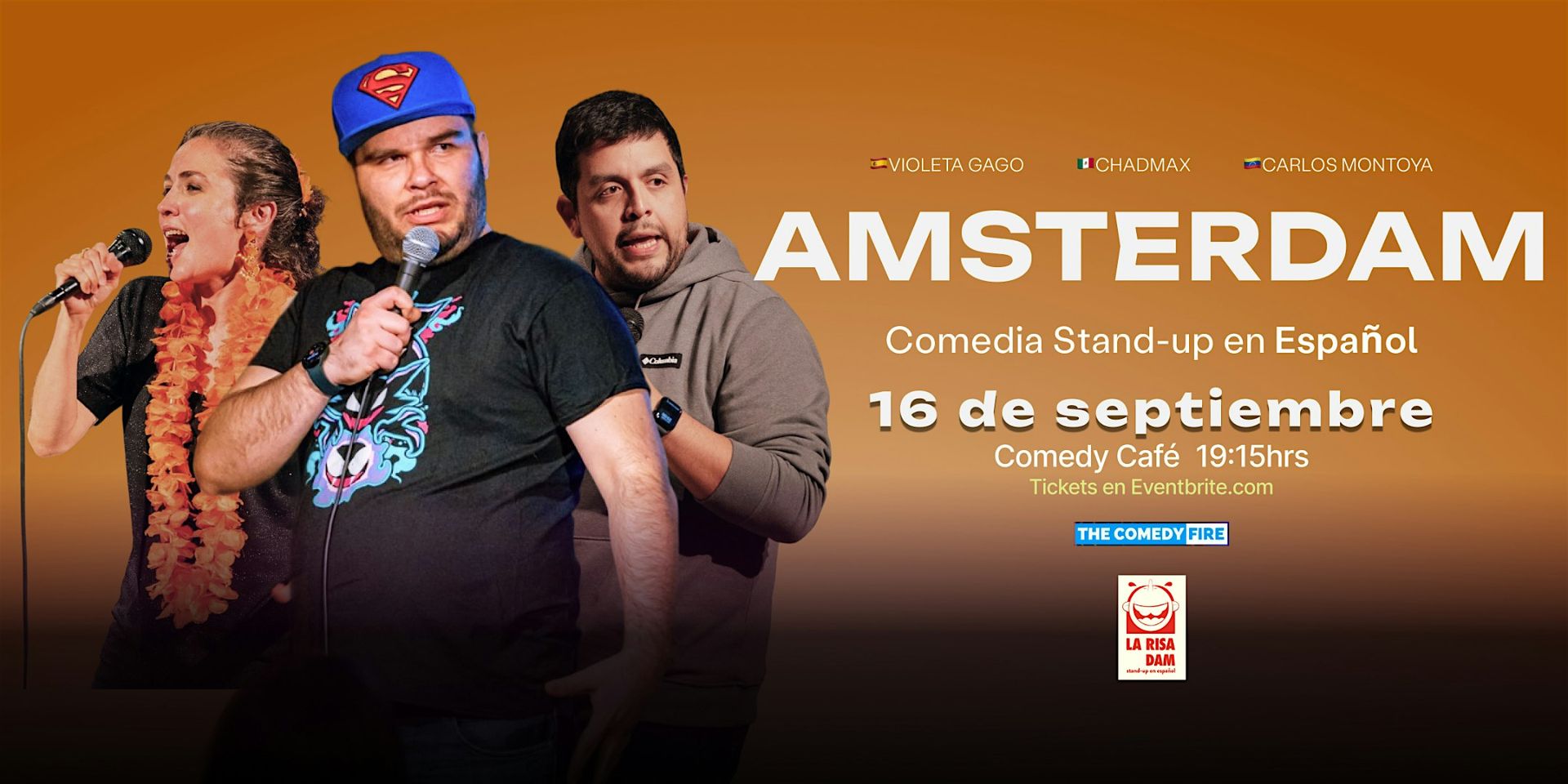 Amsterdam en Español #2 - Comedia stand-up de México, España y Venezuela!