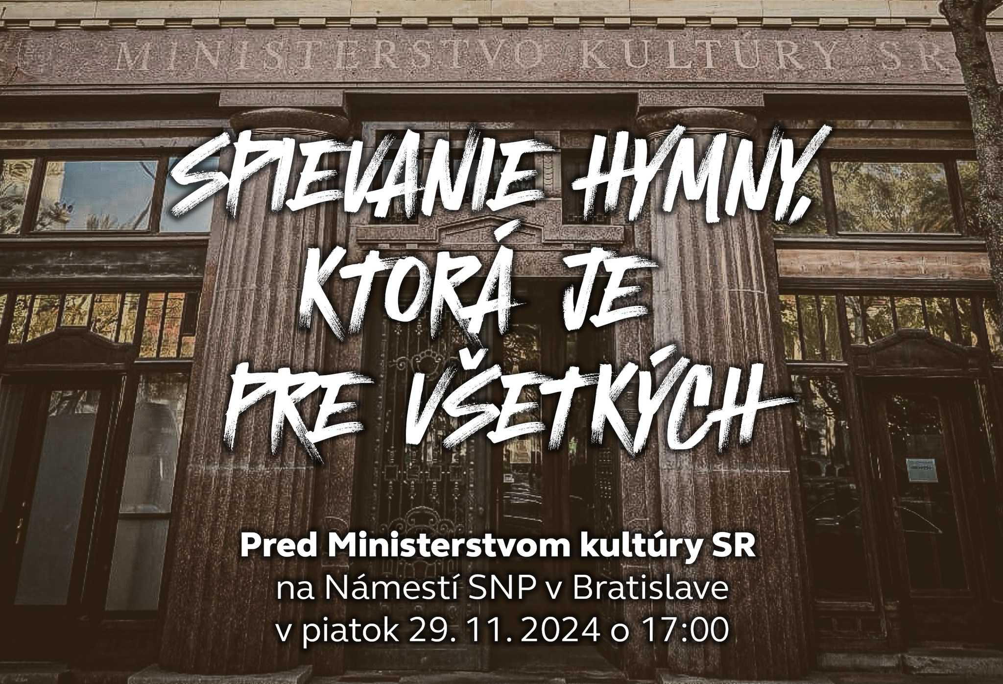 Spievanie hymny, ktorá je pre všetkých