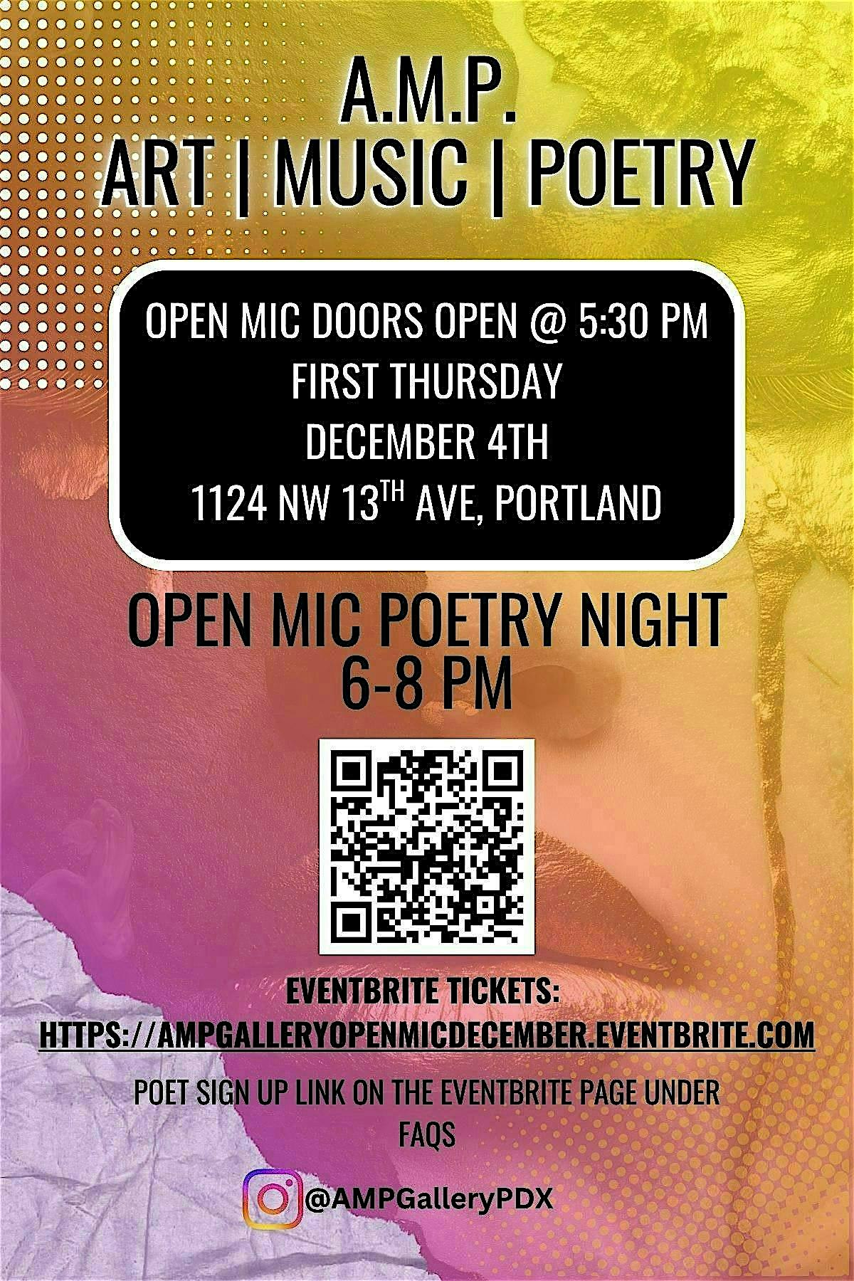 A.M.P. : Art.Music.Poetry - Art Expo and Poetry Night (December Edition)