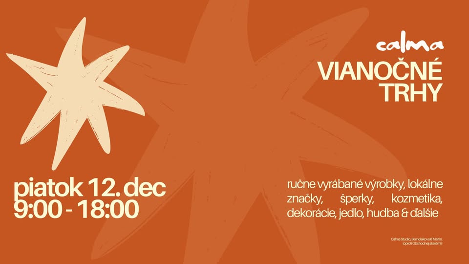 VIANOČNÉ TRHY V Calma Studio