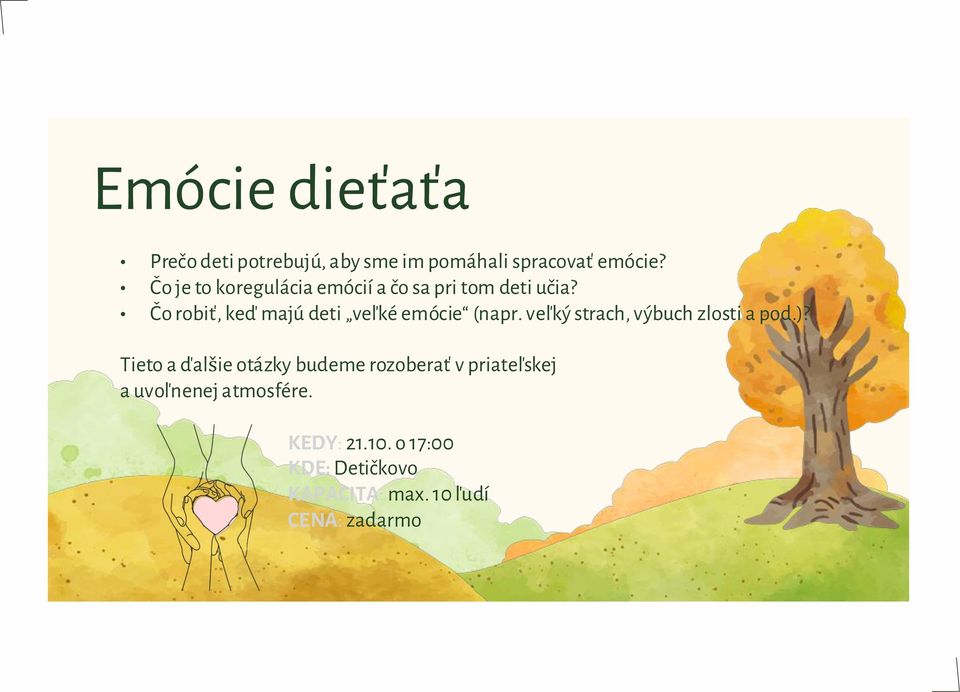 Emócie dieťaťa - vnútorné sebauvedomenie