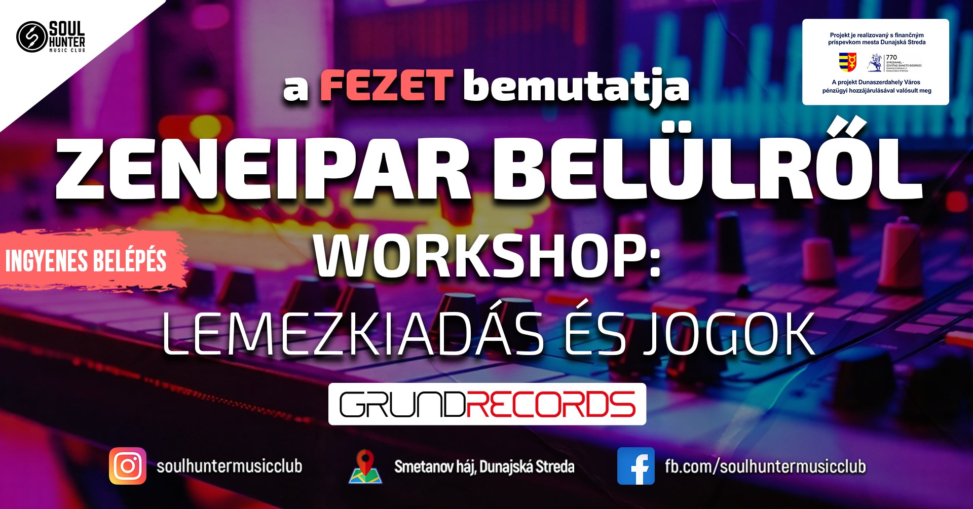 Zeneipar belülről – workshop a lemezkiadásról és jogokról