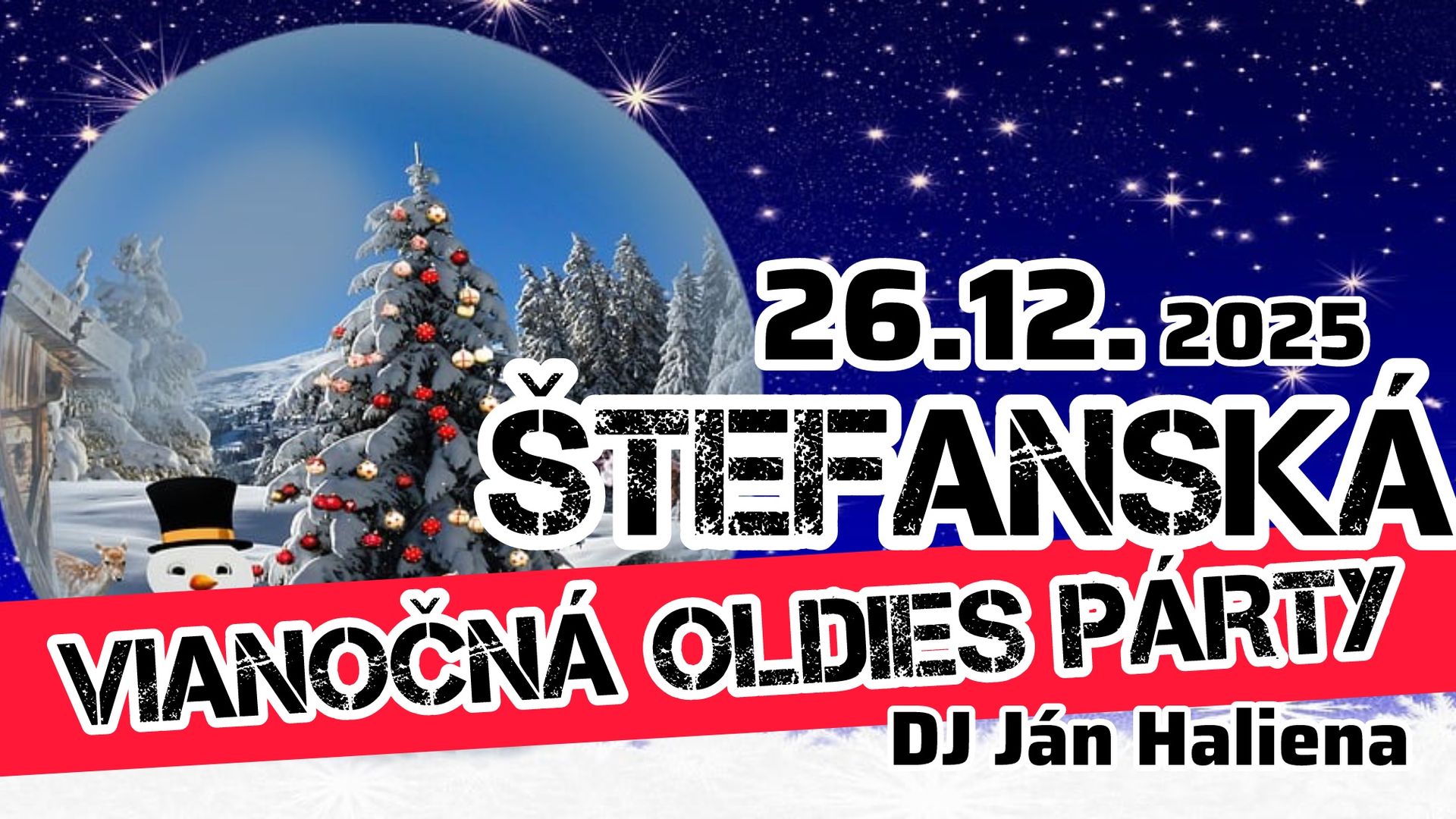26.12.2025 | Vianočná OLDIES PÁRTY v Klondajku