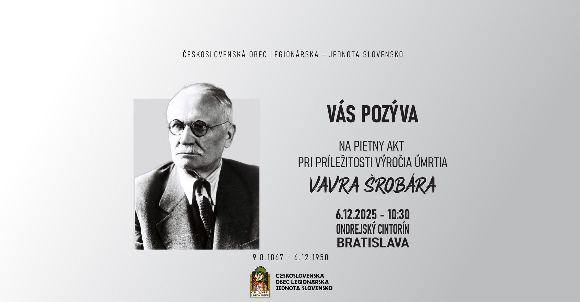 Spomienka na Vavra Šrobára