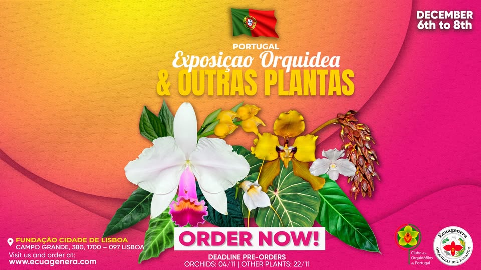 Ecuagenera will participate in EXPOSIÇÃO ORQUÍDEAS & OUTRAS PLANTAS