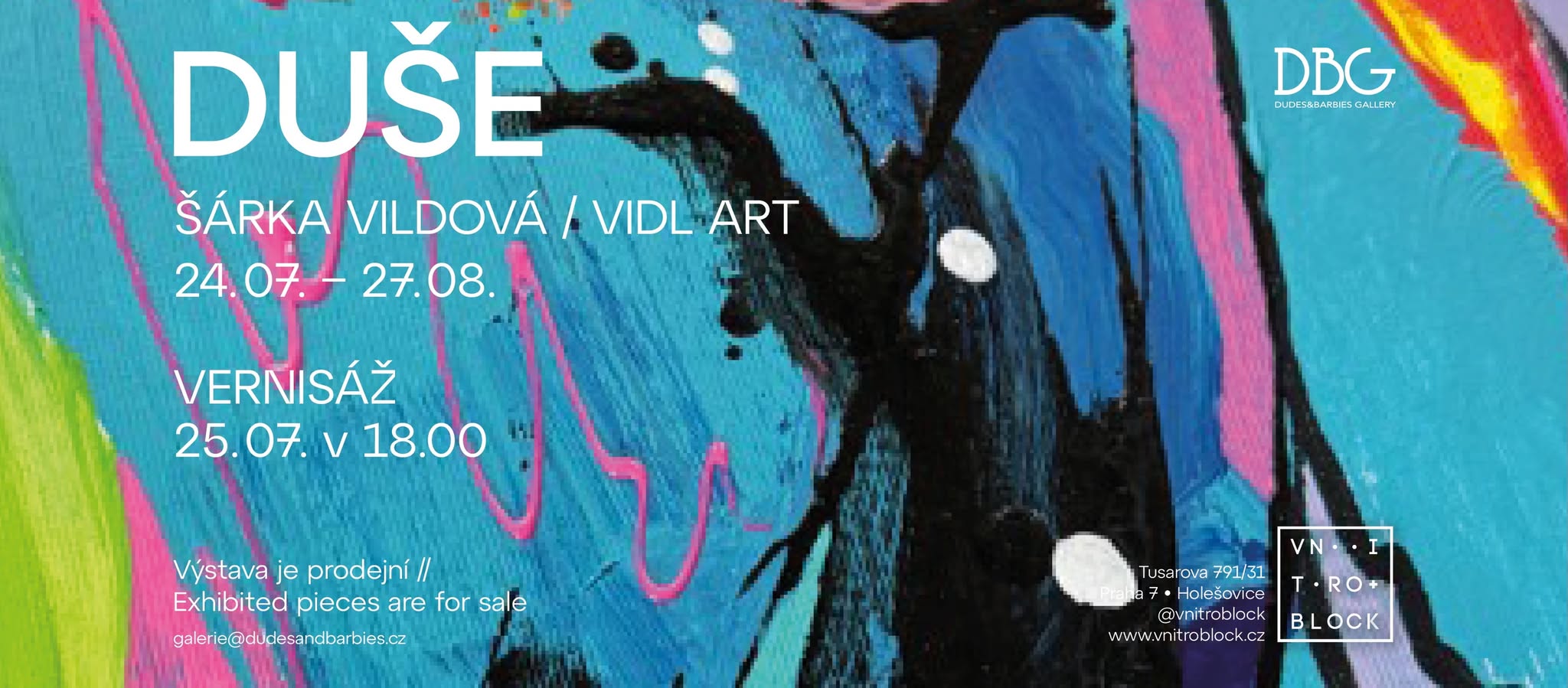 Vernisáž výstavy DUŠE / Šárka Vildová (VILD ART)