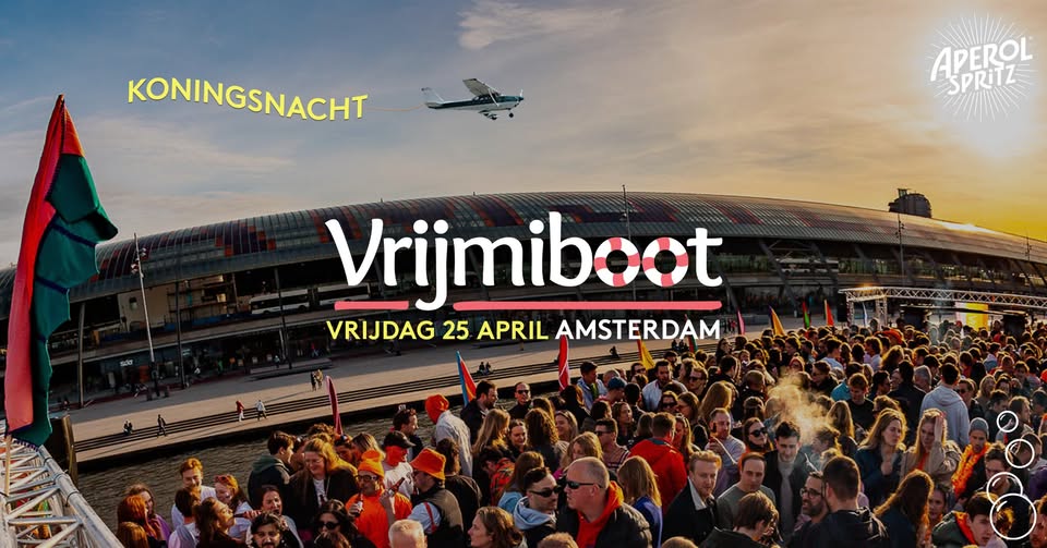 Vrijmiboot Amsterdam - Koningsnacht