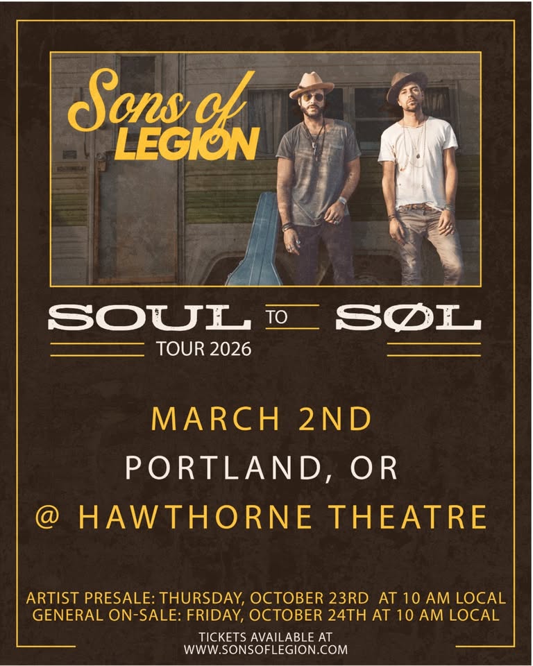 Sons of Legion — Soul to SØL Tour - Hawthorne Theatre - Portland, OR