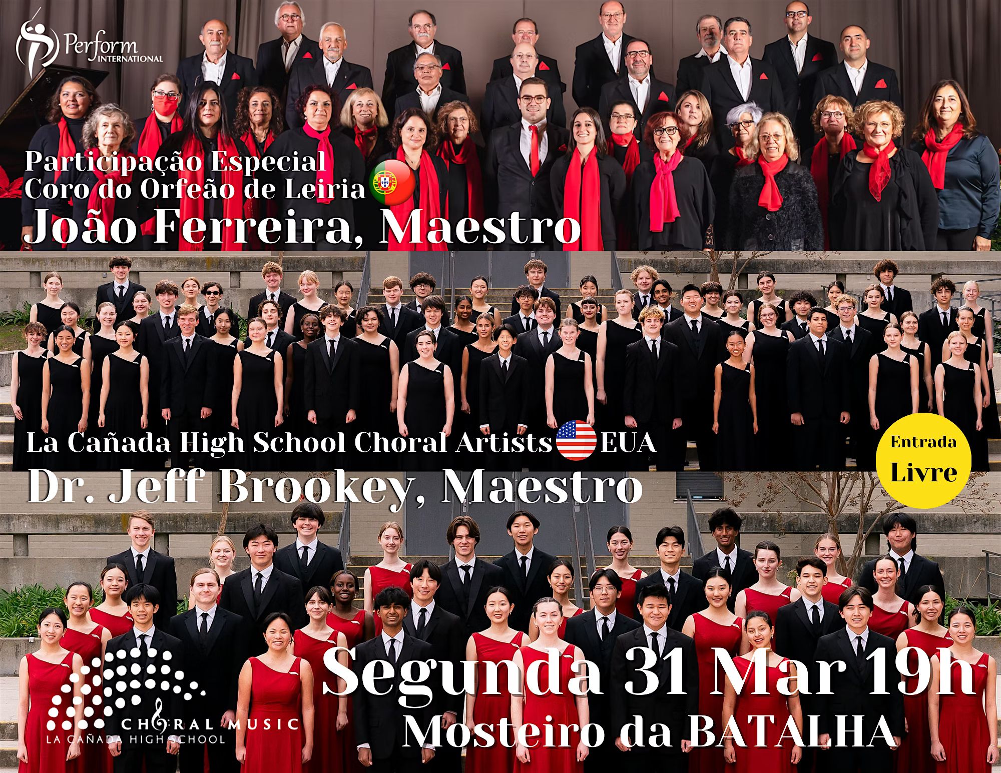 FREE CONCERT IN BATALHA - La Cañada High School Choral Artists