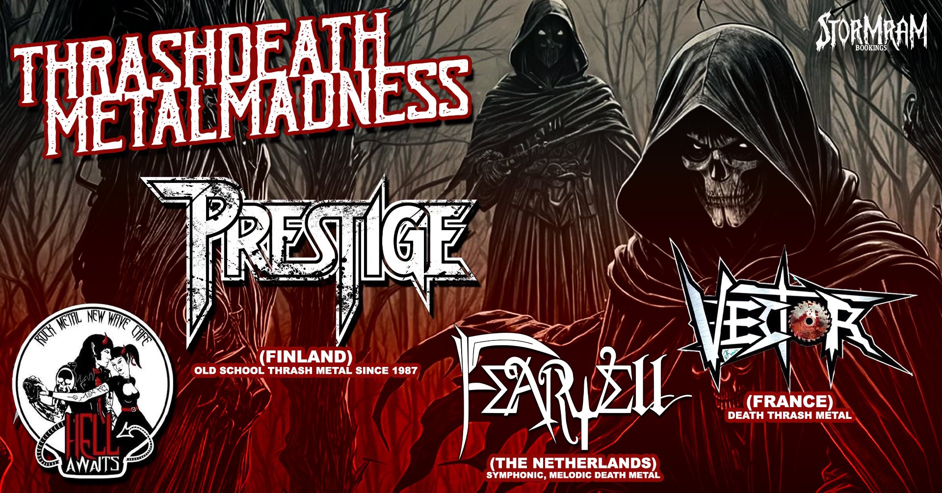 Prestige + Vector + Fearwell | Club HELL Diest | Vrijdag 22 November