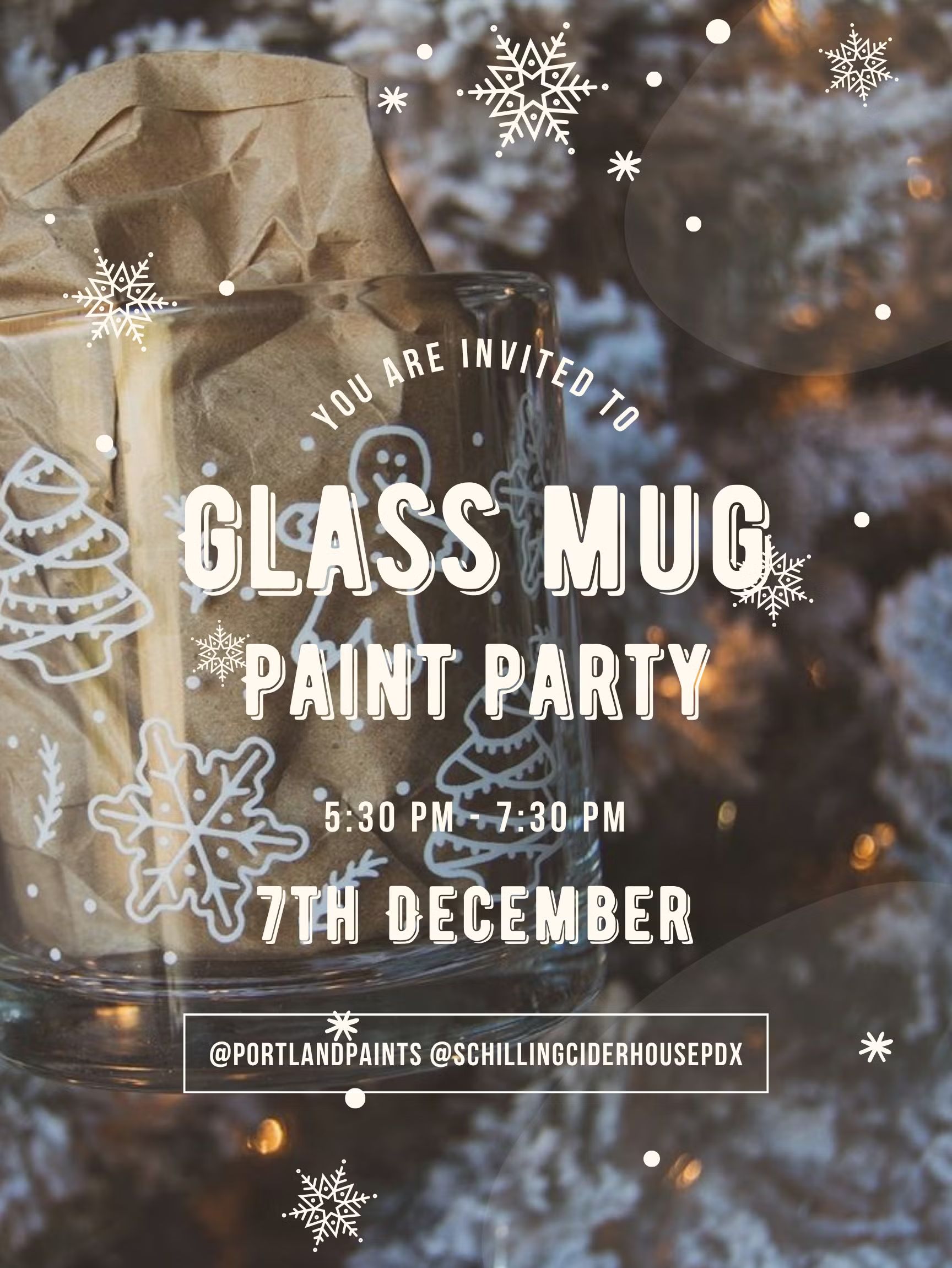 Glass Mug Painting at Schilling Cider House