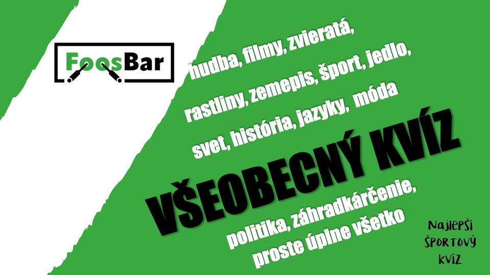 FoosBar: Všeobecný kvíz #42