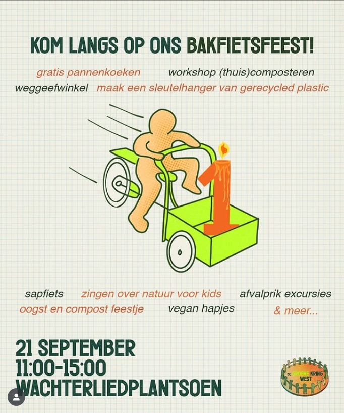 Bakfietsfeestje ToekomsthuisWG/Repair Cafe Jeltje