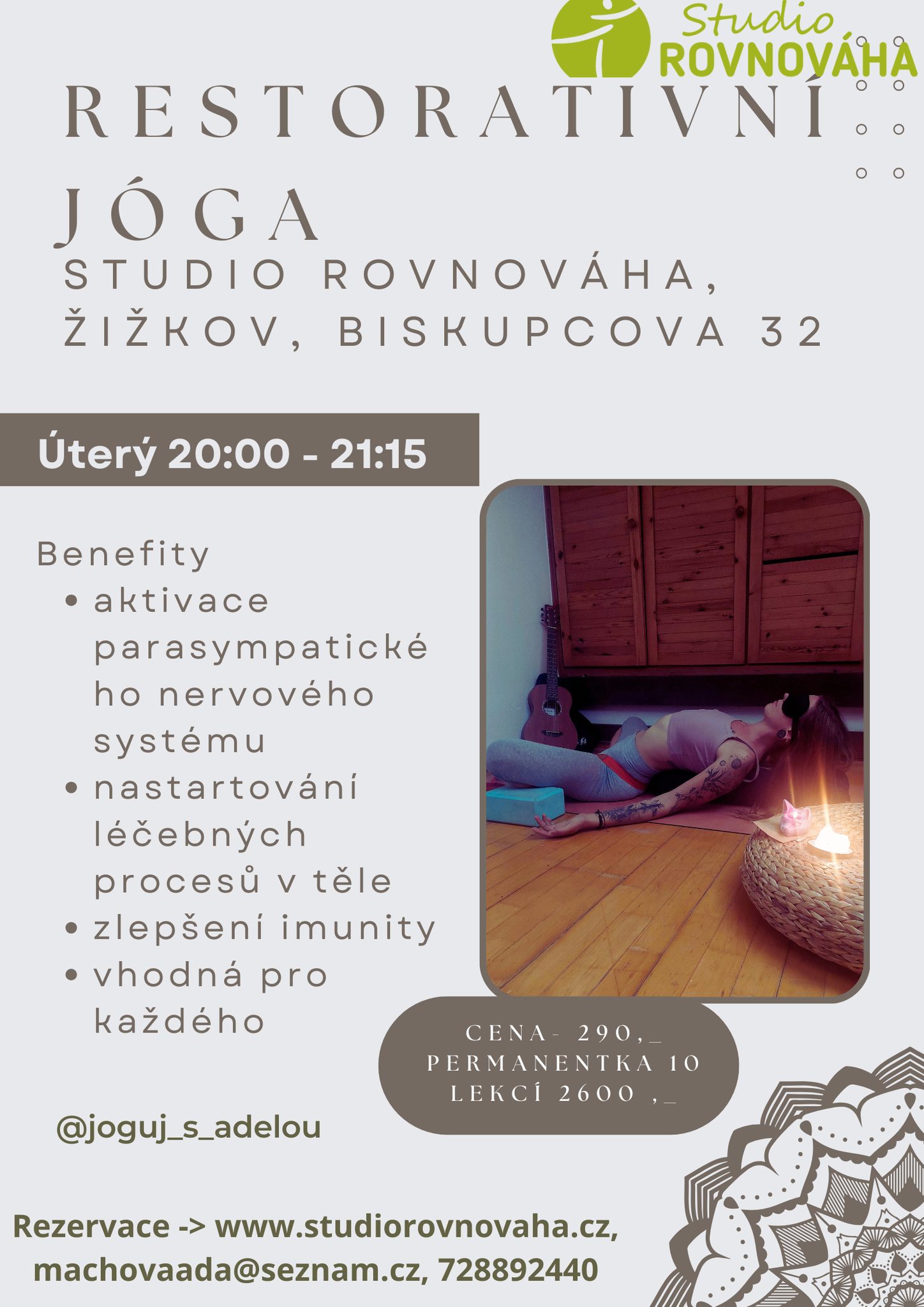 Restorativní Jóga v Rovnováze