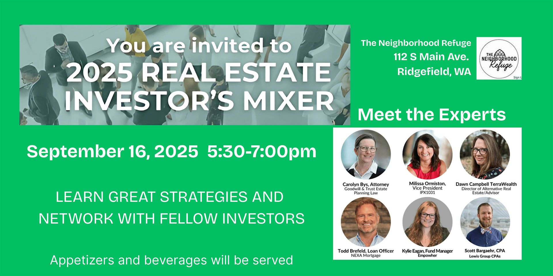 2025 Real Estate Investor's Mixer and Networking Event