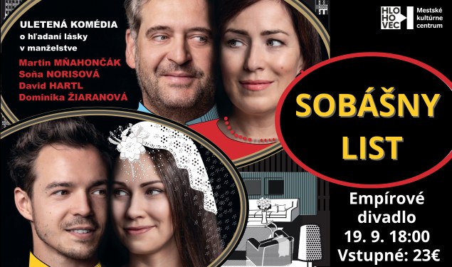 Sobášny list - Teatro Bratislava