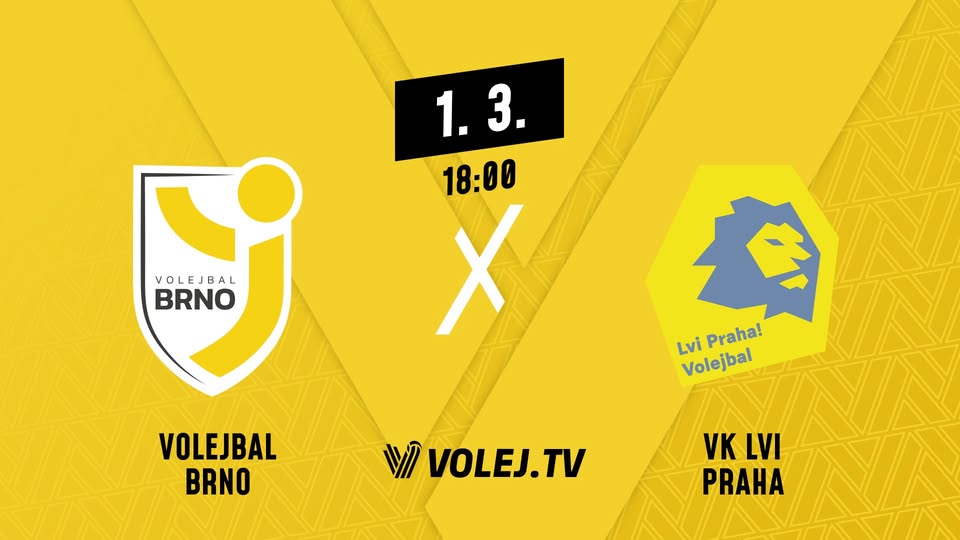 25. kolo ČEZ volejbalové extraligy: Brno - Praha