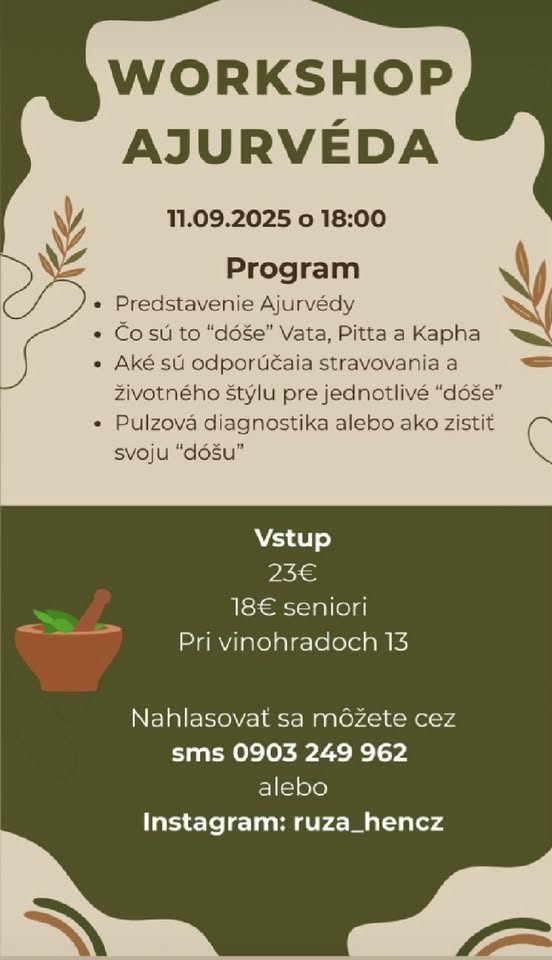 Zoznámenie s Ajurvédou