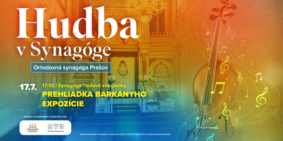 PREHLIADKA BARKÁNYHO EXPOZÍCIE | HUDBA V SYNAGÓGE