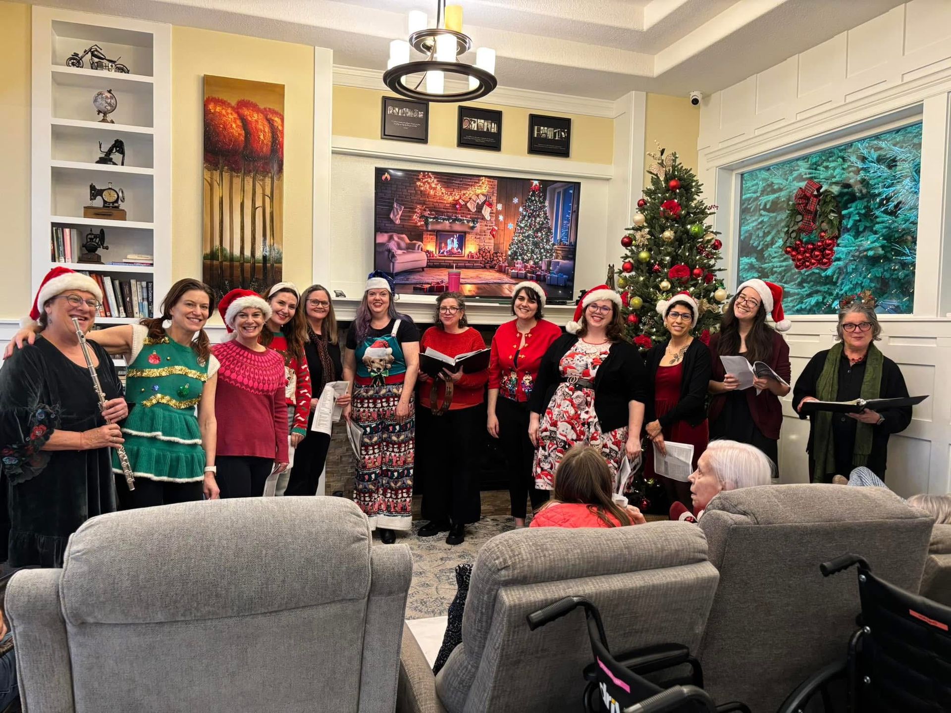 Sellwood Singers Practice Holiday Songs