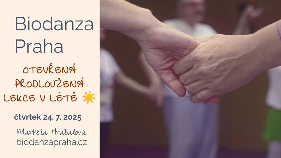 Biodanza v Praze - otevřená prodloužená LEKCE v létě ☀️