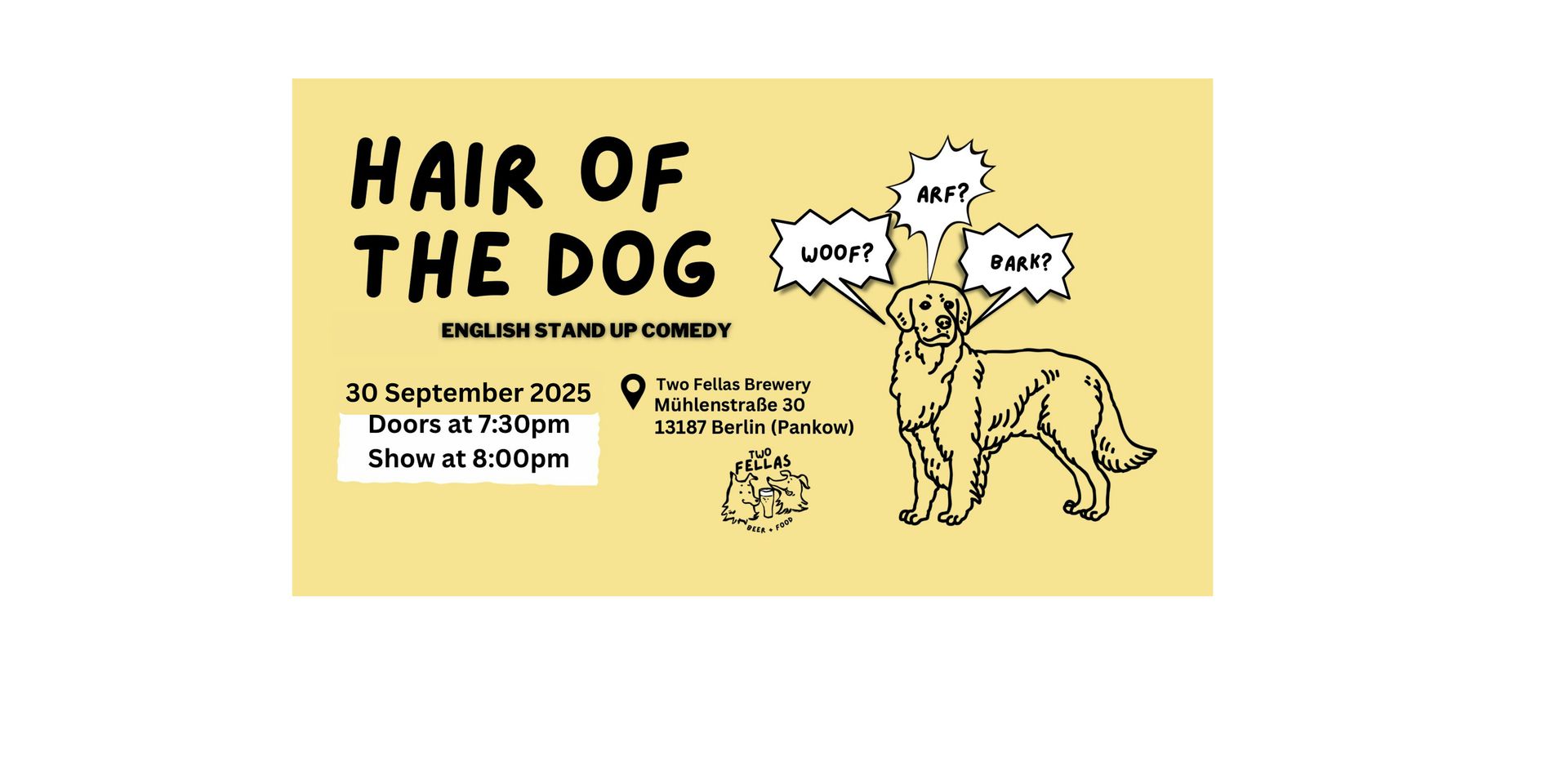 Copy of Hair Of The Dog - Open Mic (In English)