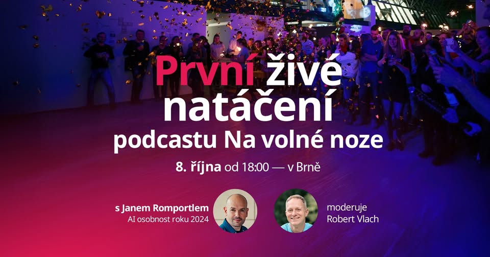1. živé natáčení podcastu Na volné noze — s Janem Romportlem