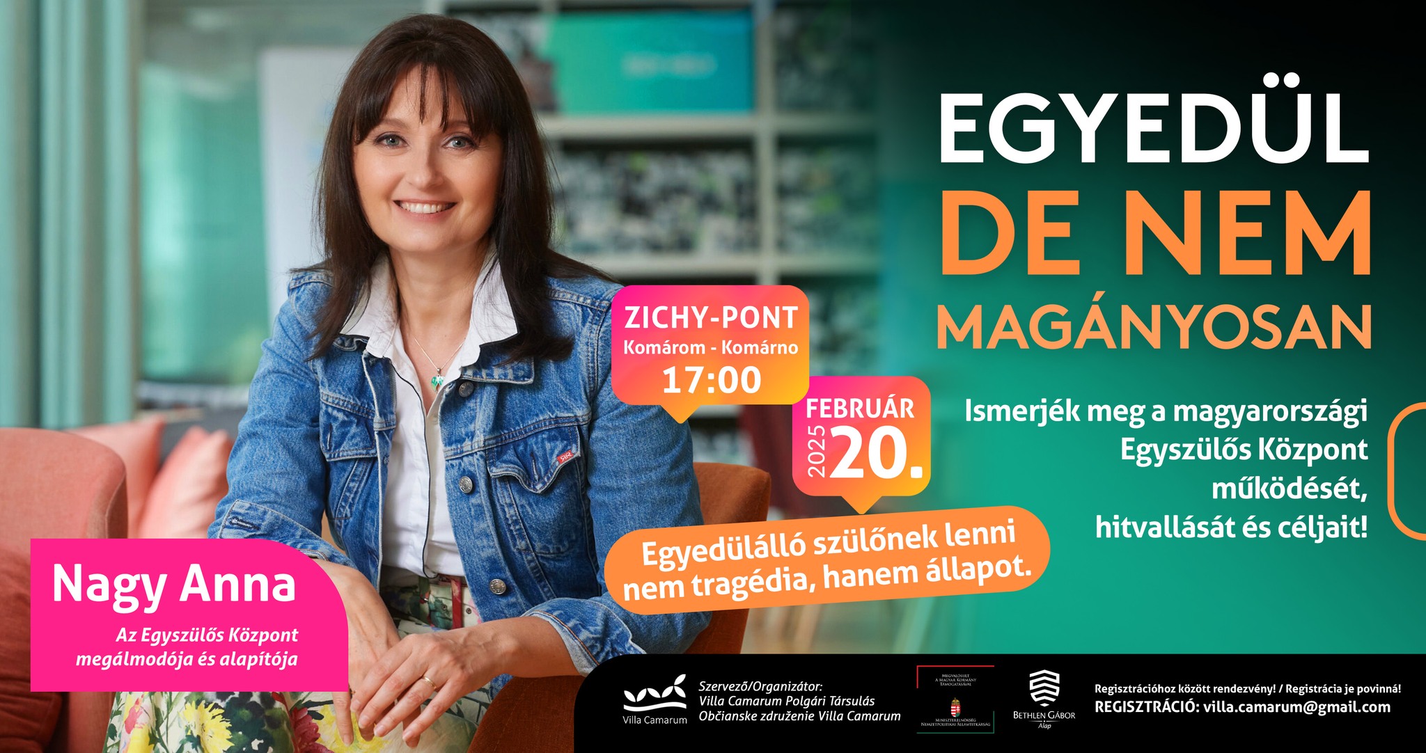 "Egyedülálló szülőnek lenni nem tragédia, hanem állapot!" Nagy Anna, Egyszülős Központ (alapító)