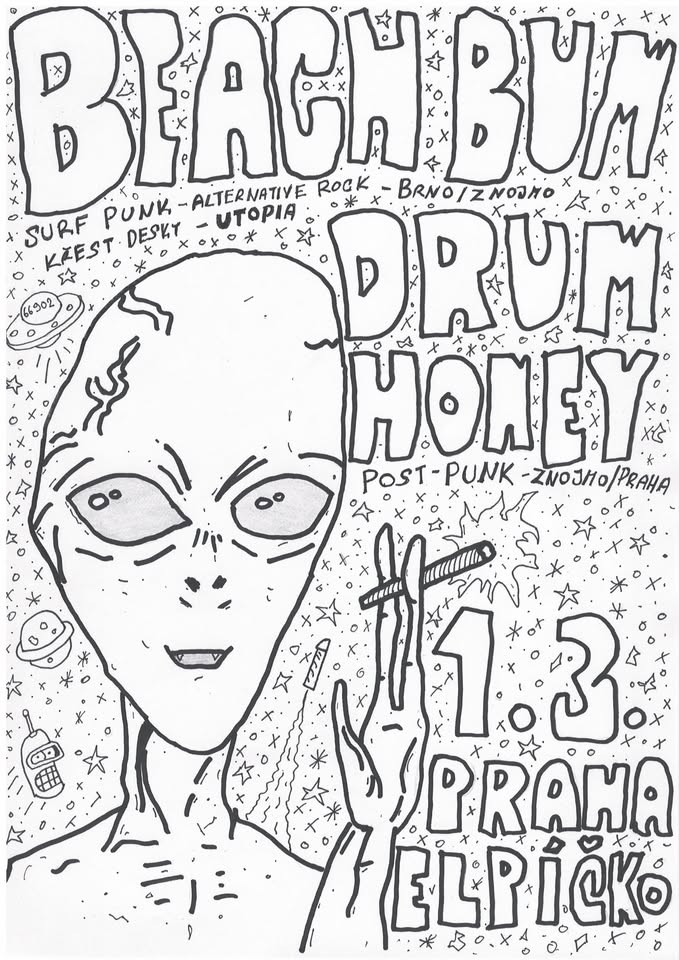 BEACH BUM (křest) & DRUM HONEY // elpíčko