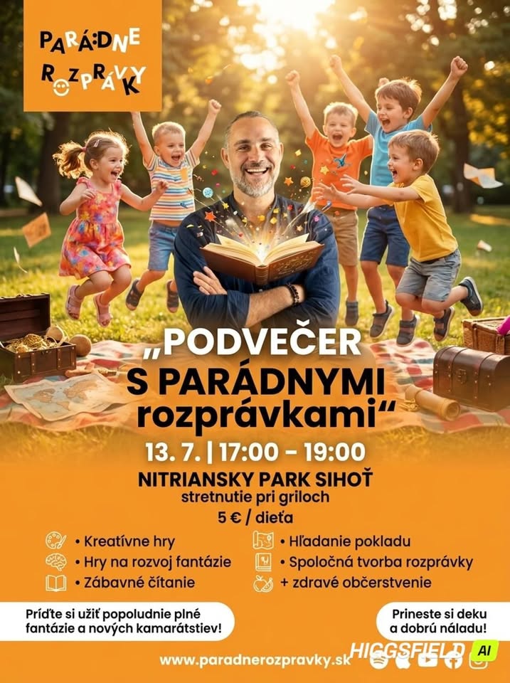Podvečer s Parádnymi rozprávkami v parku 🌳✨