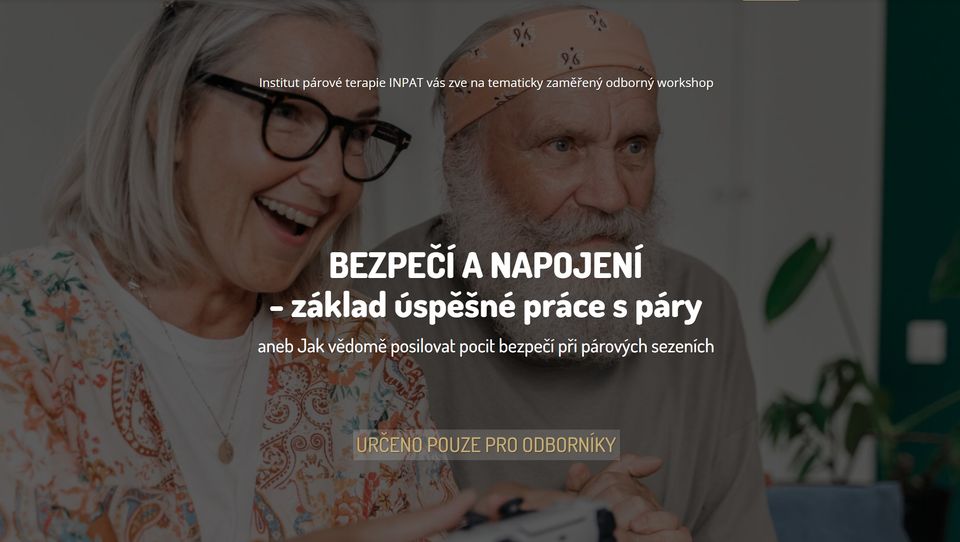 Workshop: BEZPEČÍ A NAPOJENÍ - aneb jak posilovat bezpečí při práci s páry