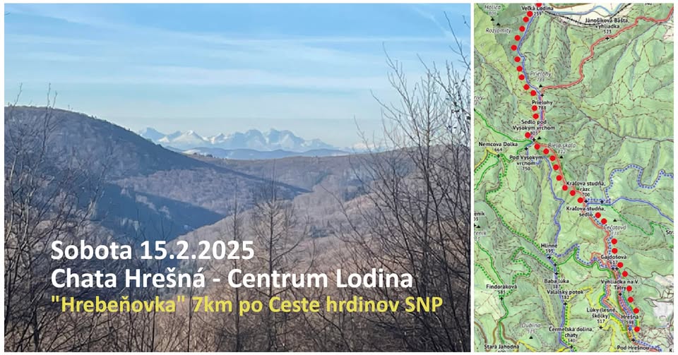 2. ročník "Hrebeňovka" po Ceste hrdinov SNP – Centrum Lodina