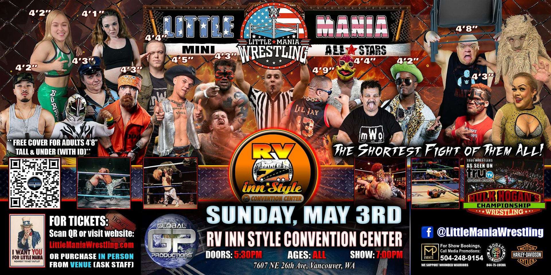 Vancouver, WA - Little Mania Mini Wrestling @ RV Inn Convention Center