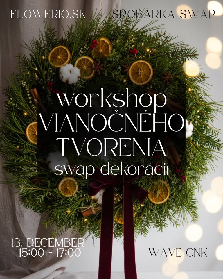 Workshop vianočného tvorenia vo Wave CNK