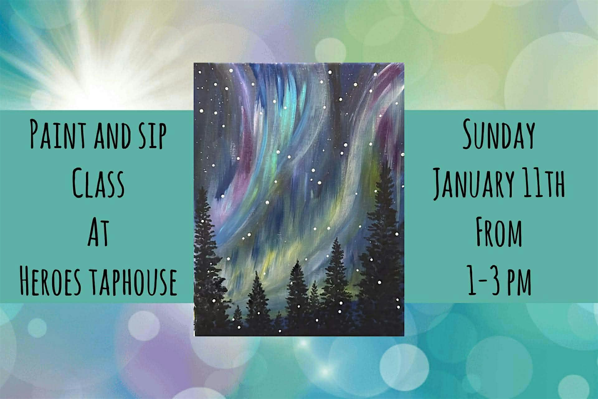 Paint and Sip At Heroes Taphouse