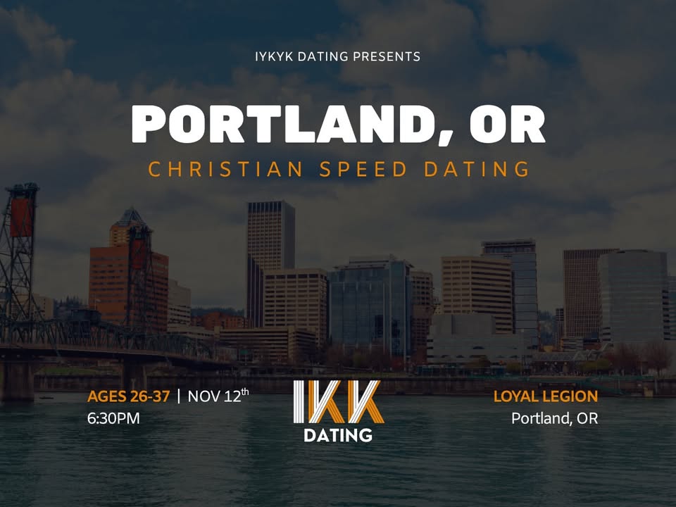 Christian Speed Dating | Portland, OR | Ages 26-37 | Wednesday, November 12, 2025