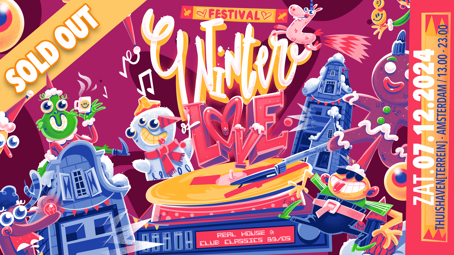 KOOP GEEN TICKETS VIA DM !!!Winter Of Love 2024 - Thuishaven - Real House & Club Classics 89/05