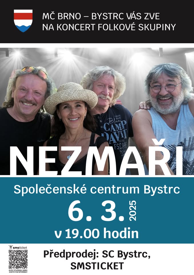 Nezmaři - koncert, Brno – Bystrc 6.3.2025