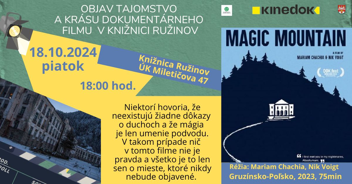 VEČERNÉ PREMIETANIE V KNIŽNICI - TAJOMNÁ HORA