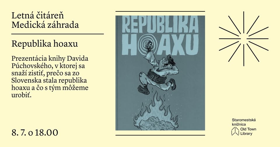 Republika hoaxu | Letná čitáreň v Medickej záhrade